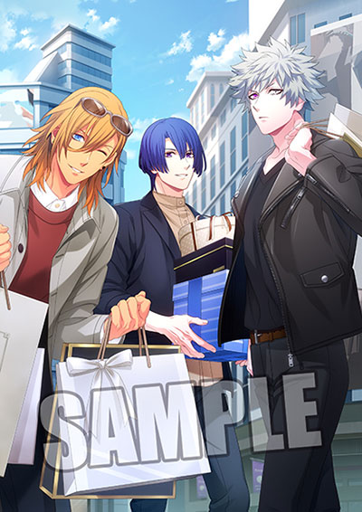 工画堂スタジオ描きおろし「蘭丸&真斗&レン」L判ブロマイド画像