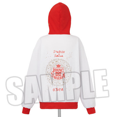 【調整分】うたの☆プリンスさまっ♪ ALL STAR STAGE -MUSIC UNIVERSE- アイドルフードパーカー「一十木音也」 フリーサイズ:着丈72cm、身幅56.5cm、肩幅59cm、袖丈61cm