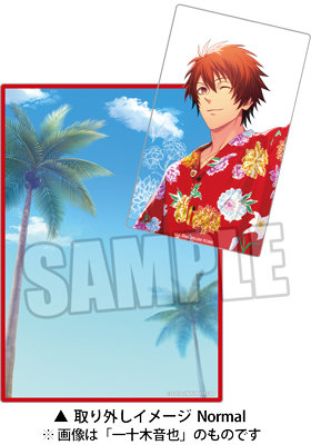 うたの☆プリンスさまっ♪ カスタマイズビジュアルカードコレクション Summer Bloom Ver. <ビジュアルカード>約縦91×横55mm(名刺サイズ)、<カスタマイズシート>約縦127×横89mm(L判ブロマイドサイズ)