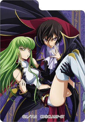 キャラクターデッキケースW コードギアス 反逆のルルーシュ「ルルーシュ & C.C.」 (外寸)約幅150×高98×厚65mm、(内箱内寸)約幅70×高96×厚60mm(2個入り)、(セパレーター)約幅66×高87×ミミ8mm(4枚入り)