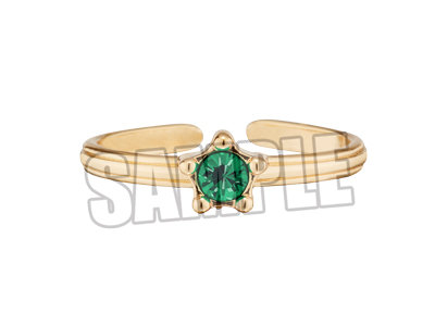 うたの☆プリンスさまっ♪ リングセット「寿 嶺二」 11号(内径約16.4mm) ※調整可能、4個セット