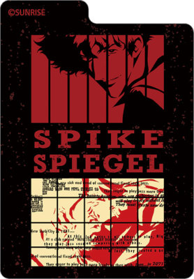 キャラクターデッキケースW カウボーイビバップ「スパイク」 (外寸)約幅150×高98×厚65mm、(内箱内寸)約幅70×高96×厚60mm(2個入り)、(セパレーター)約幅66×高87×ミミ8mm(4枚入り)