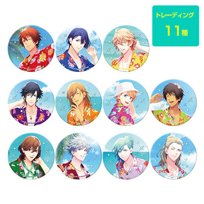 うたの☆プリンスさまっ♪ トレーディングジュエリー缶バッジ Summer Bloom Ver. 直径54mm