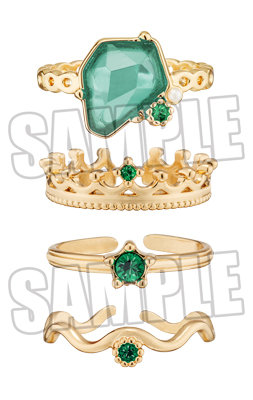 うたの☆プリンスさまっ♪ リングセット「寿 嶺二」 11号(内径約16.4mm) ※調整可能、4個セット