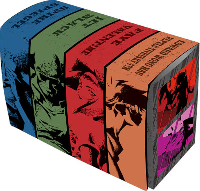 キャラクターデッキケースW カウボーイビバップ「ビバップ号メンバー」 (外寸)約幅150×高98×厚65mm、(内箱内寸)約幅70×高96×厚60mm(2個入り)、(セパレーター)約幅66×高87×ミミ8mm(4枚入り)