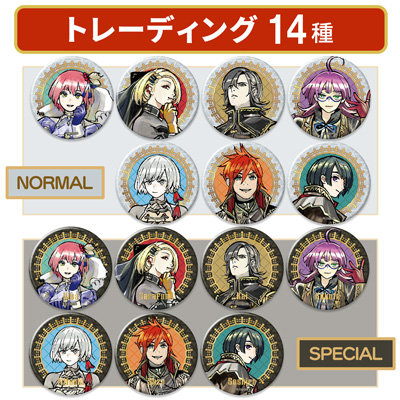 ジャックジャンヌ トレーディングマット缶バッジ Classical Quartz Ver.