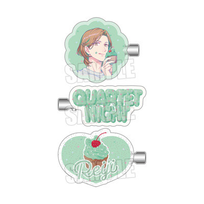 うたの☆プリンスさまっ♪ アクリルヘアクリップセット BE MY CUPCAKE Ver.「寿 嶺二」