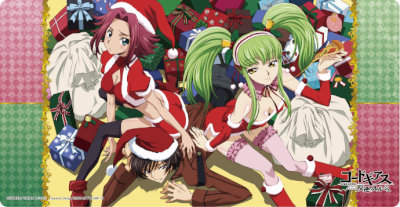 キャラクター万能ラバーマットスリム コードギアス 反逆のルルーシュ「ルルーシュ・C.C.・カレン」クリスマスVer.